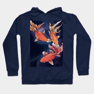 swimming goldfish Hoodie